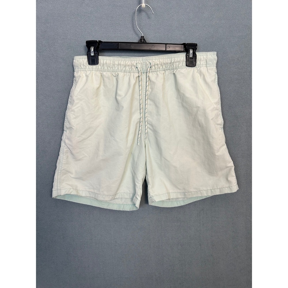 Goodfellow & Co Mens Swim Trunks Light Green Mint Drawstring Shorts Size M
